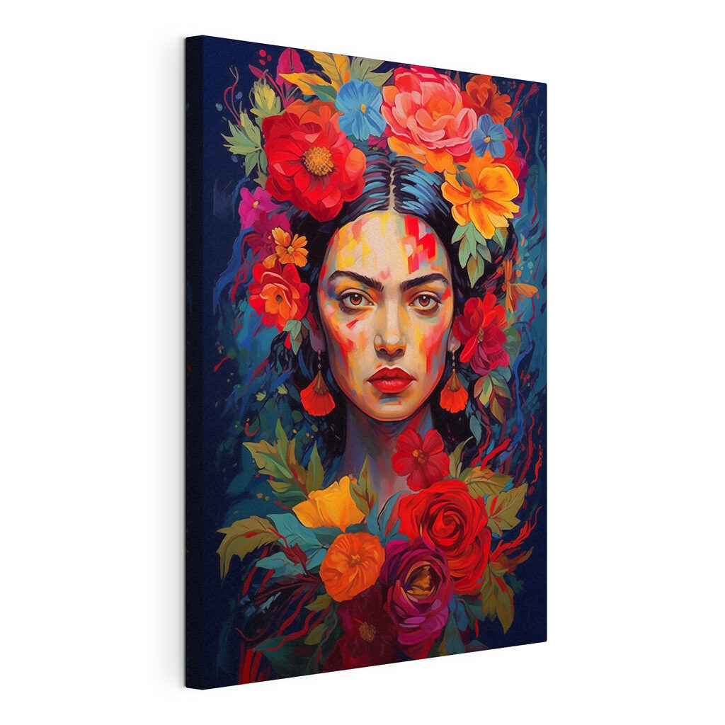 Frida zwischen feurigen Blüten — Produktansicht
