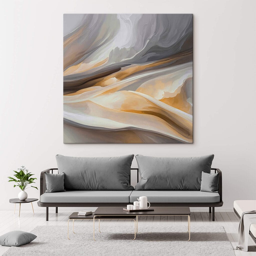 Graue Wellen mit Honigton — Interieur 2