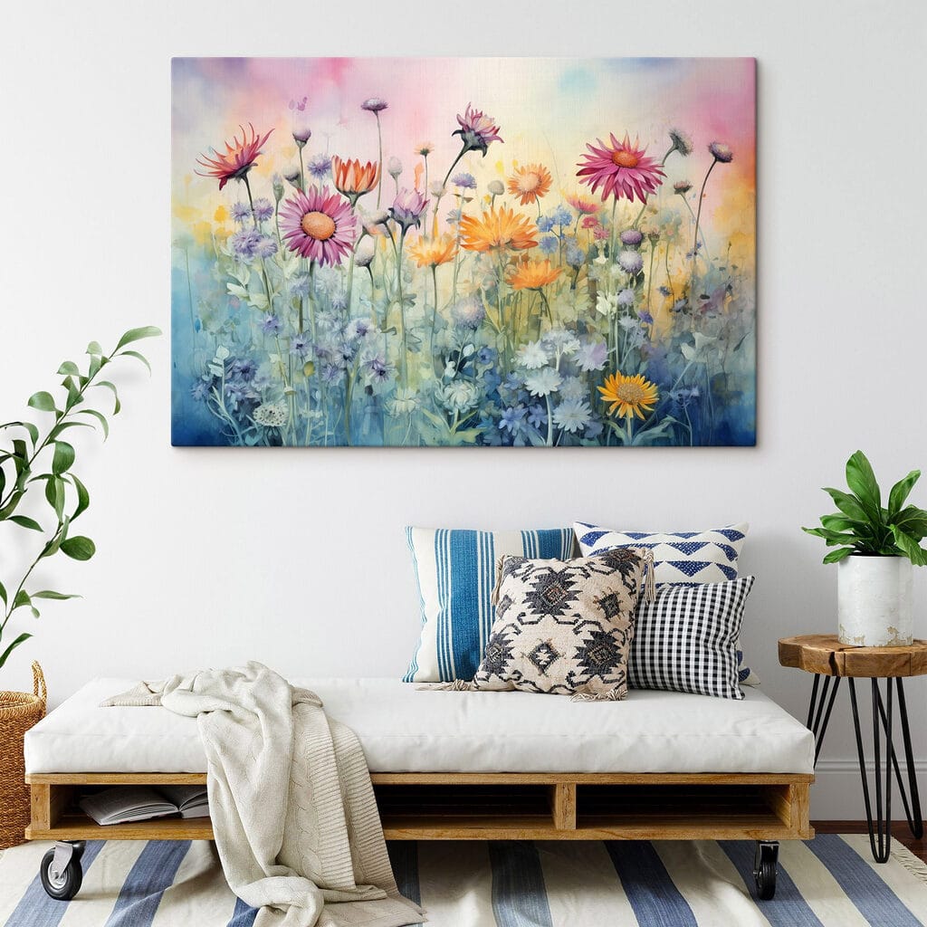 Wildblumen im rosa Morgenlicht — Interieur 1