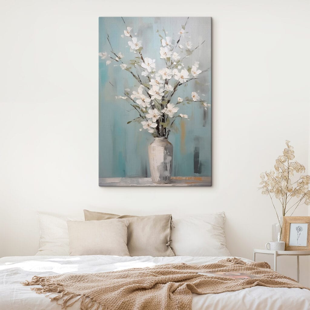 Blütenzweige in schmaler Vase — Interieur 2