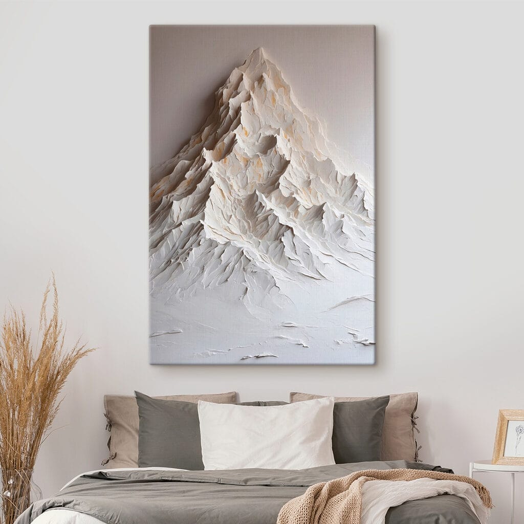 Weißer Berg mit Falten — Interieur 2