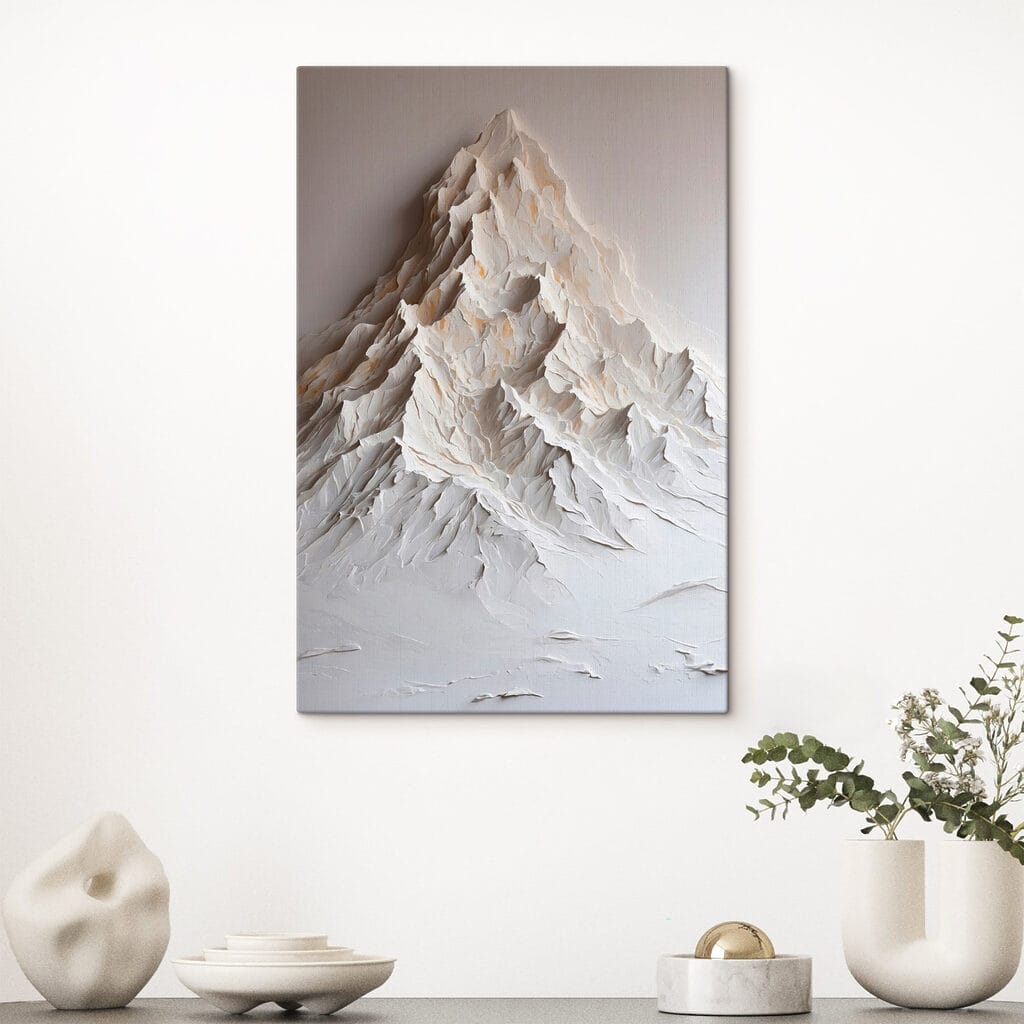 Weißer Berg mit Falten — Interieur 3