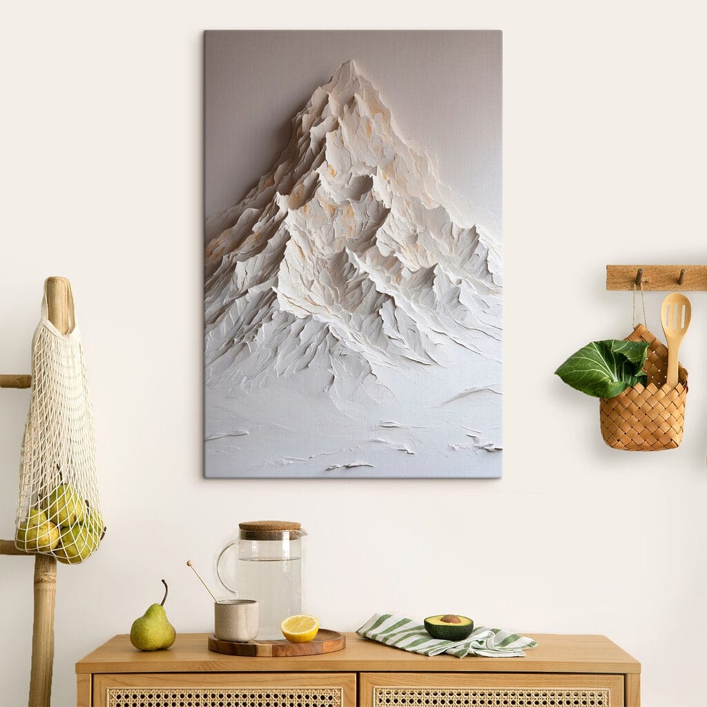 Weißer Berg mit Falten — Interieur 4