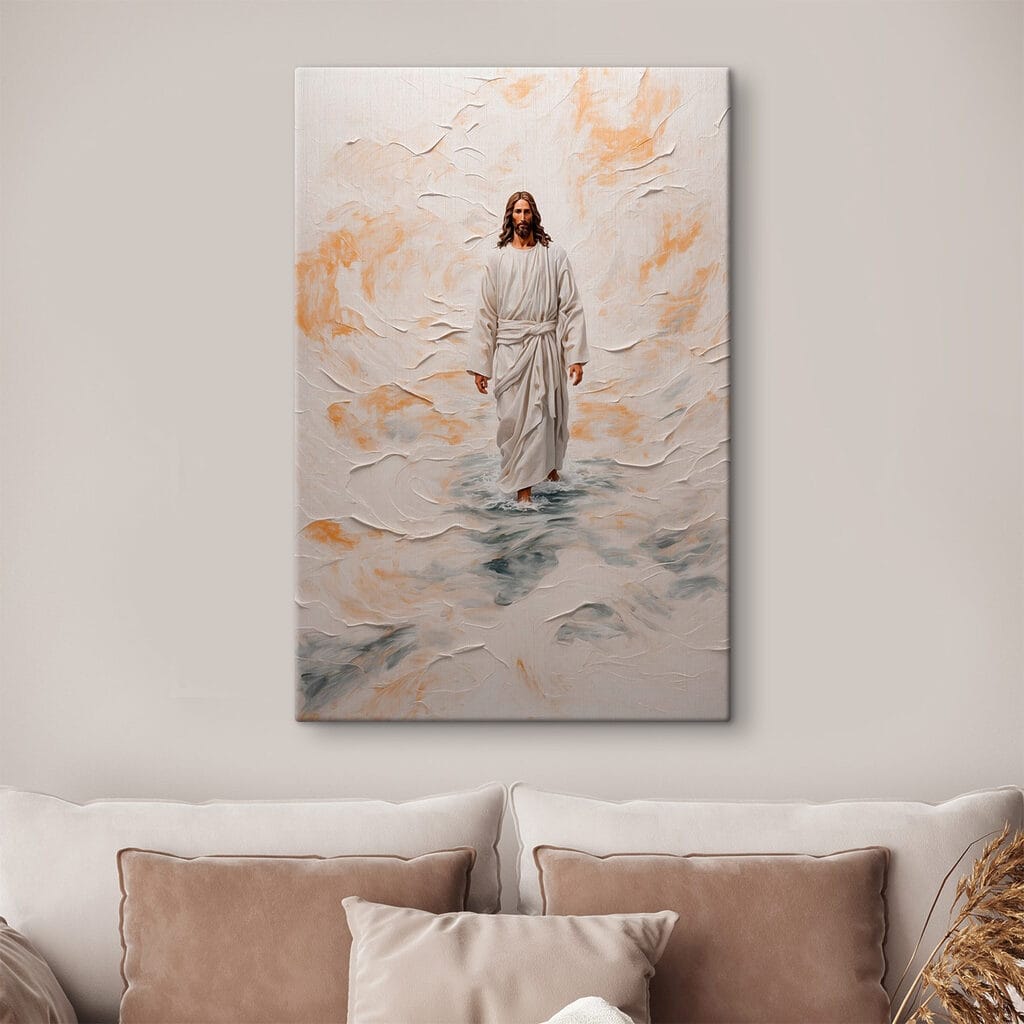 Jesus im Licht in einem Interieur