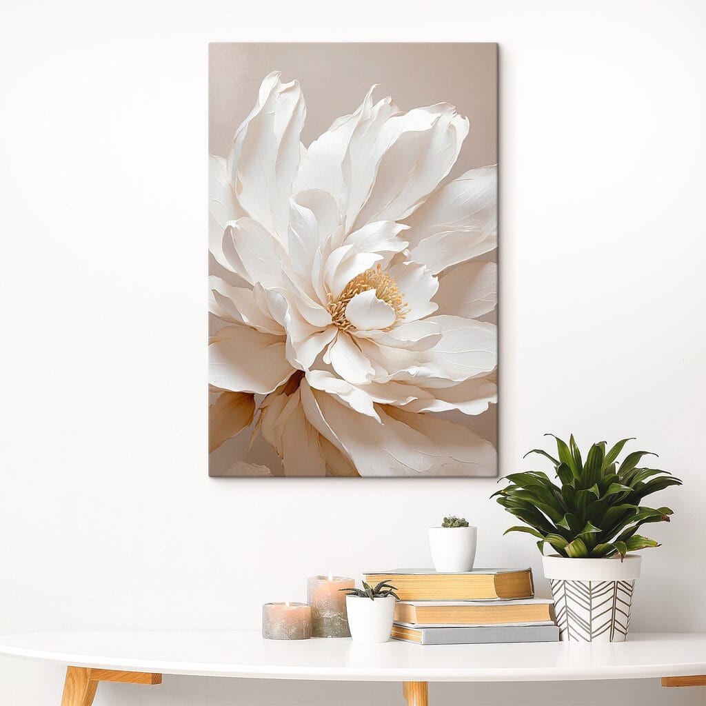 Cremeweißer Blütenfächer — Interieur 3