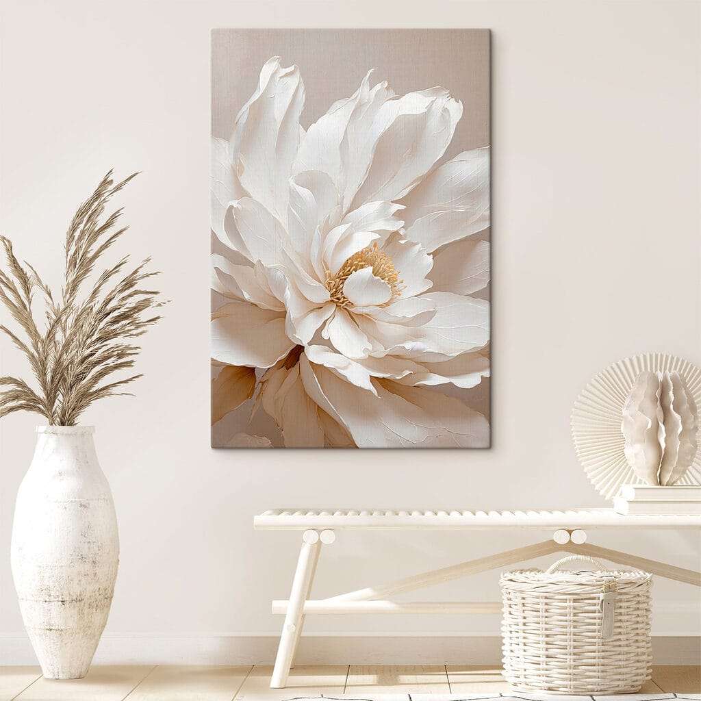 Cremeweißer Blütenfächer — Interieur 1