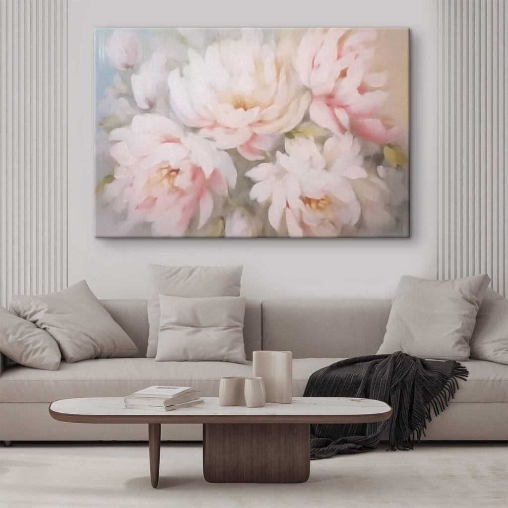 Pfingstrosen im rosa Schleier — Interieur 2