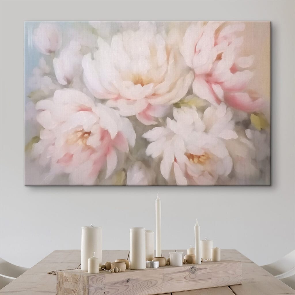 Pfingstrosen im rosa Schleier — Interieur 1