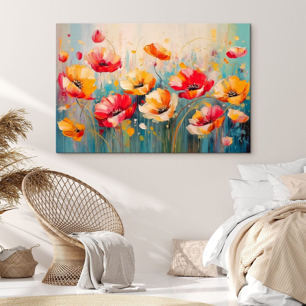 Mohnblumen in feurigen Farben — Interieur 2