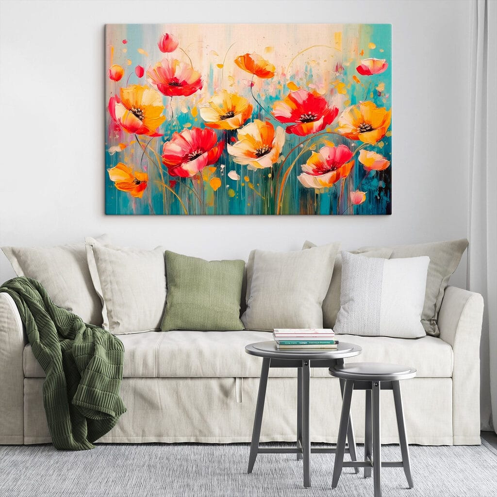 Mohnblumen in feurigen Farben — Interieur 1