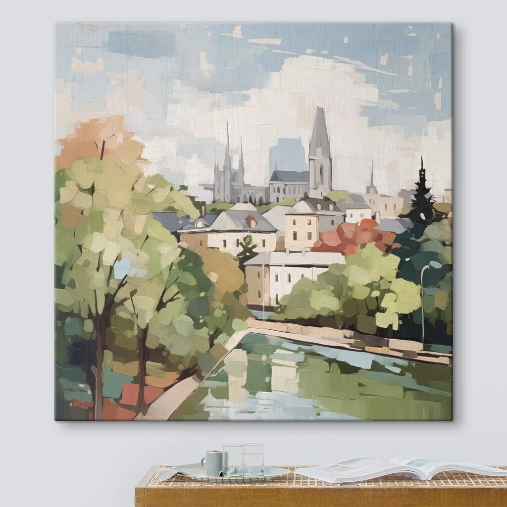 Stadt am grünen Fluss — Interieur 1
