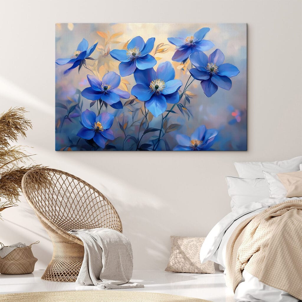 Blaue Blüten, goldene Blätter — Interieur 1