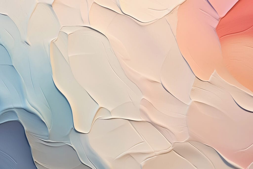 Pastellflächen mit weichen Rändern — ganzes Design