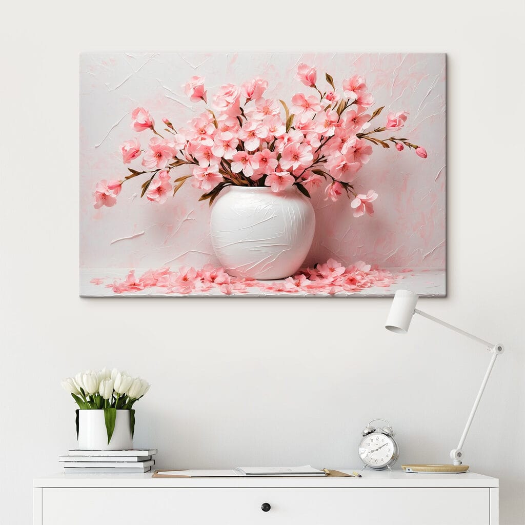Blüten in runder Vase — Interieur 2