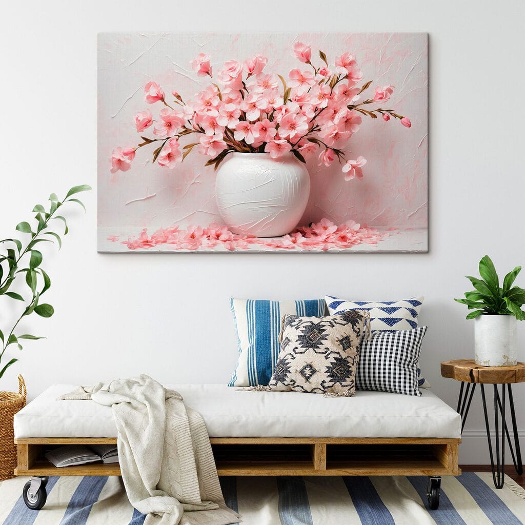 Blüten in runder Vase — Interieur 4