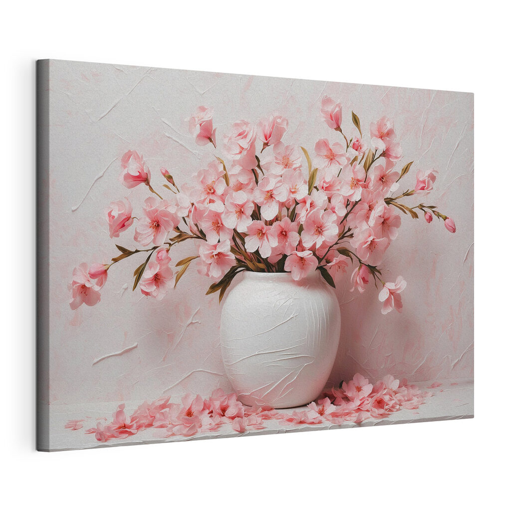 Blüten in runder Vase — Produktansicht