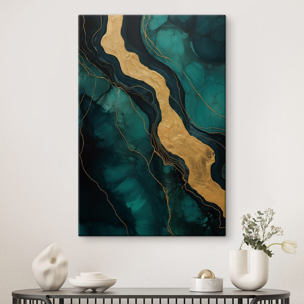Goldene Ader durch Petrol — Interieur 1