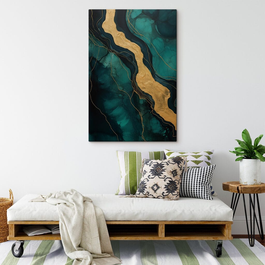 Goldene Ader durch Petrol — Interieur 2