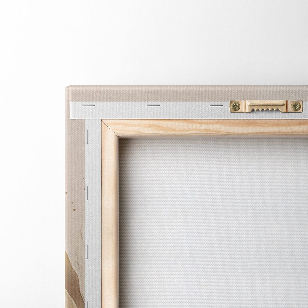 Beige Pfingstrose mit Tintenspuren — Rückseite