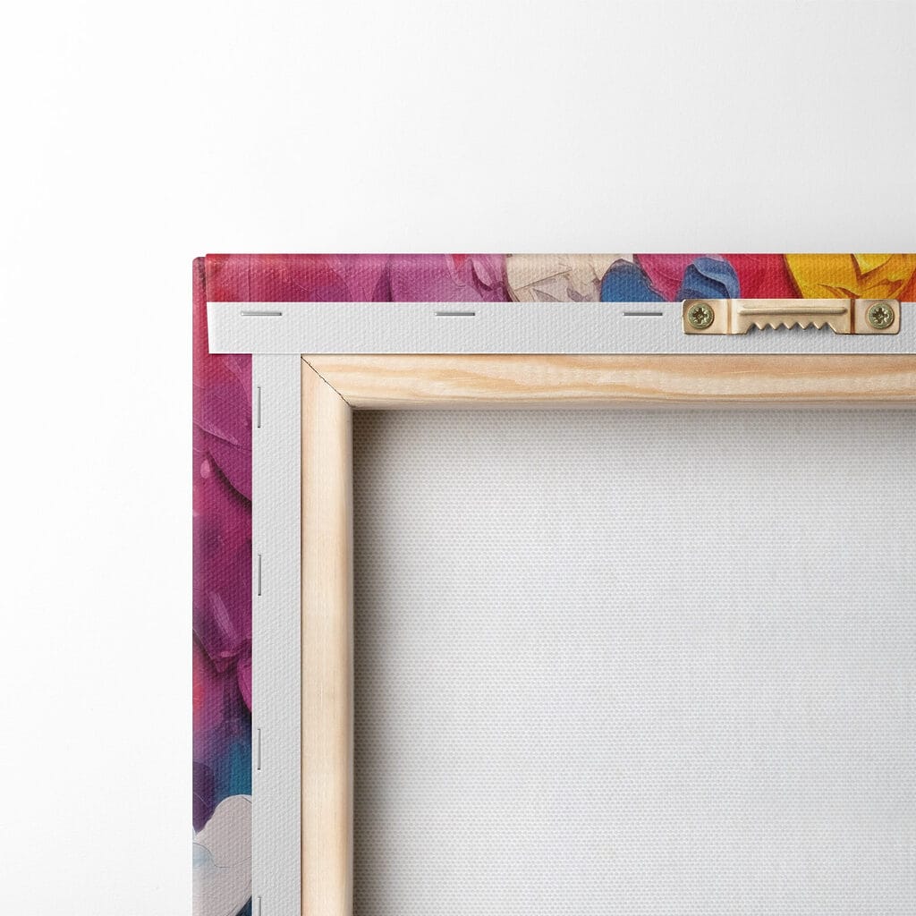Herzregen in kräftigen Farben — Rückseite