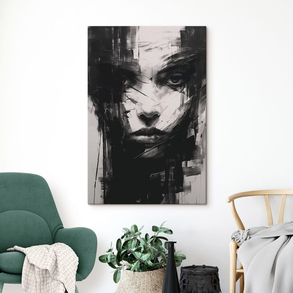 Durchdringender Blick in Schwarzweiß — Interieur 2