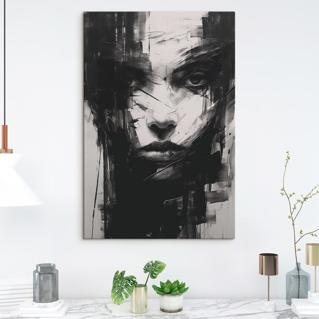 Durchdringender Blick in Schwarzweiß — Interieur 1