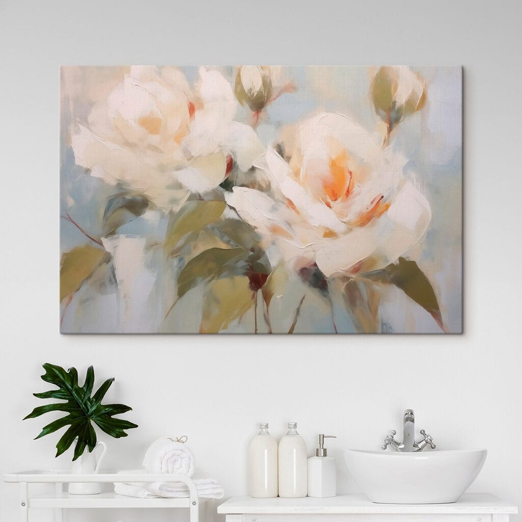 Rosen in hellen Pinselstrichen — Interieur 1
