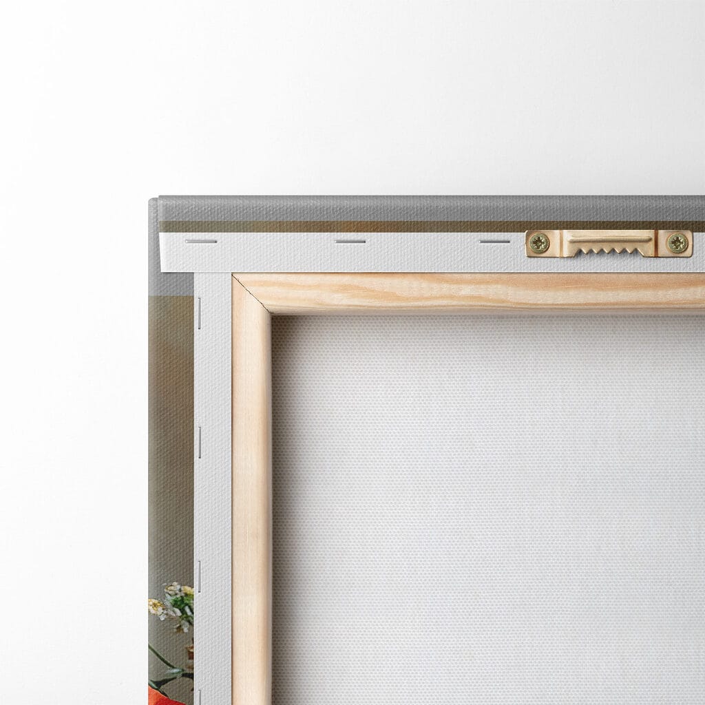 Strauß in klassischer Vase — Rückseite