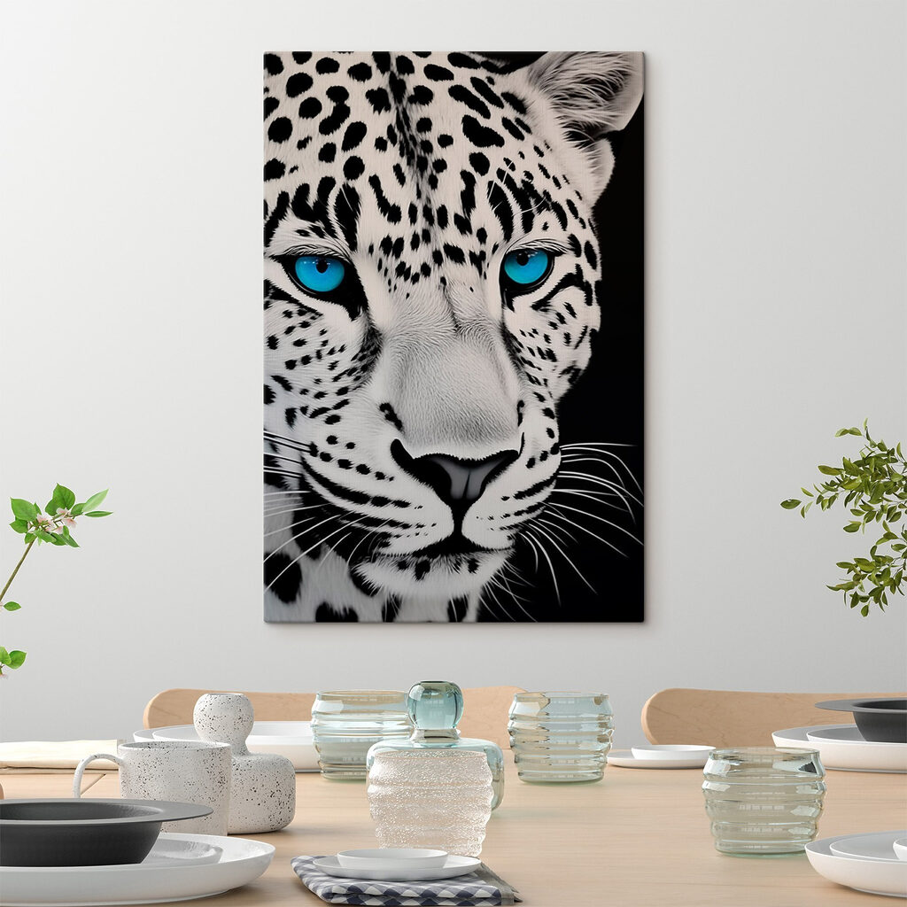 Leopard mit eisblauen Augen — Interieur 2