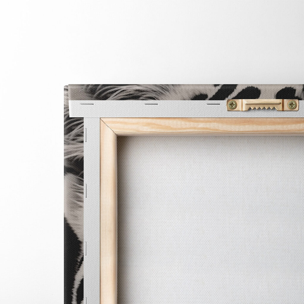 Leopard mit eisblauen Augen — Rückseite