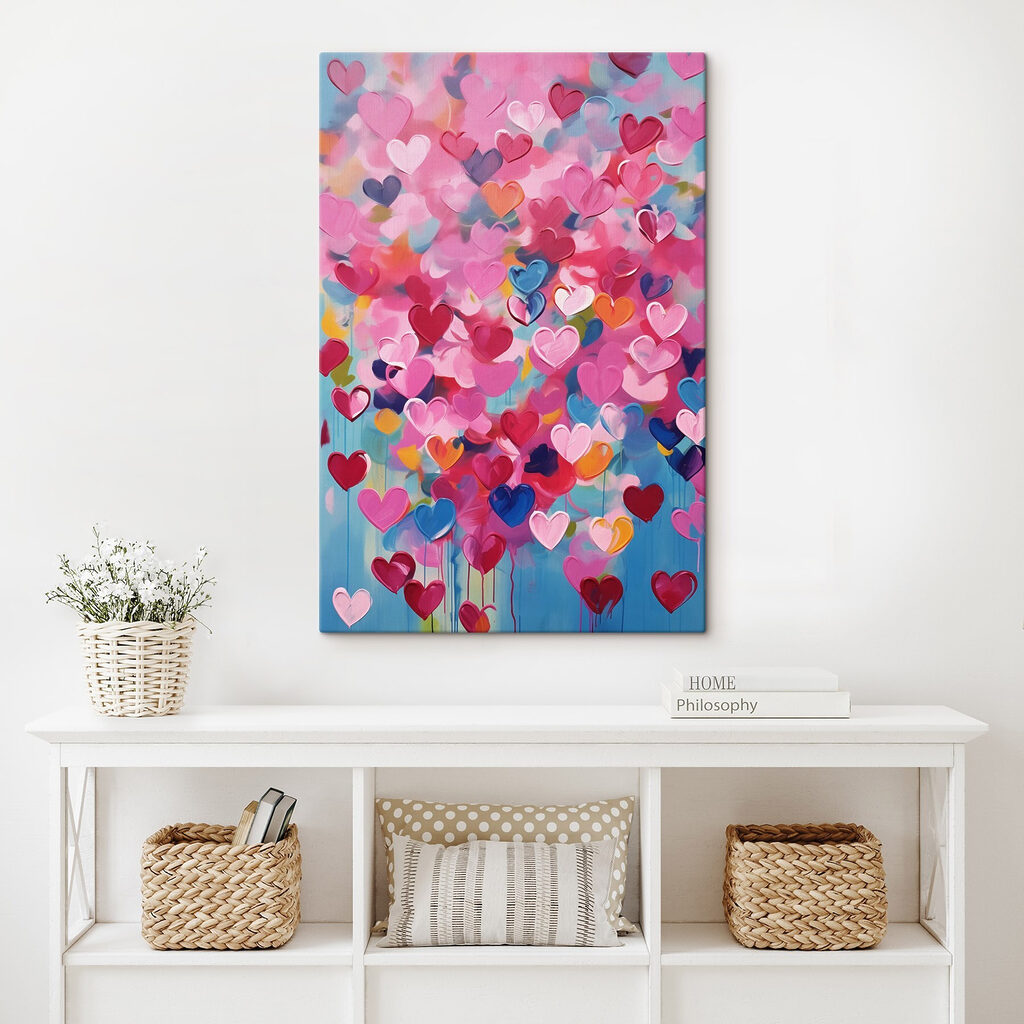 Buntes Herzmosaik — Interieur 2