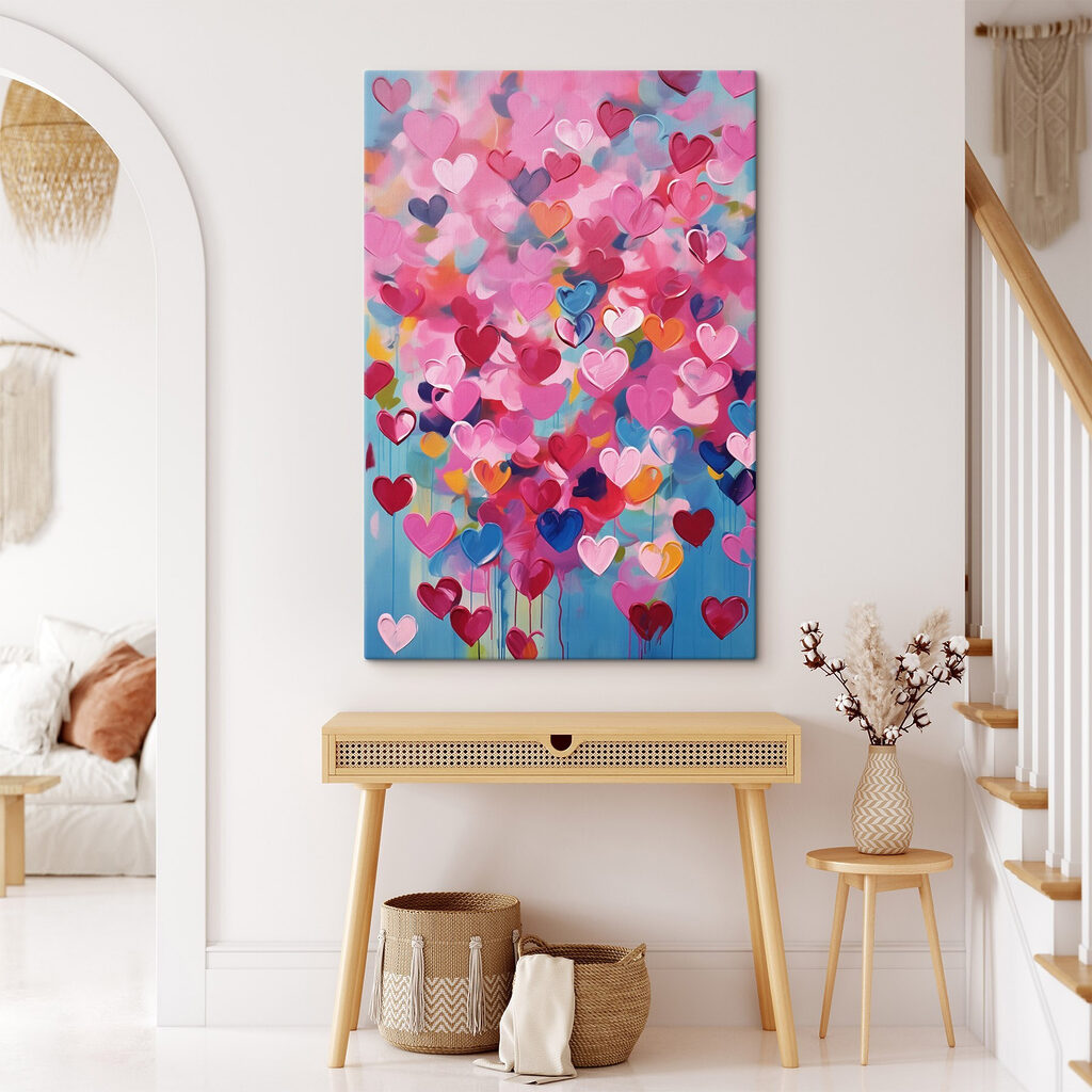 Buntes Herzmosaik — Interieur 1