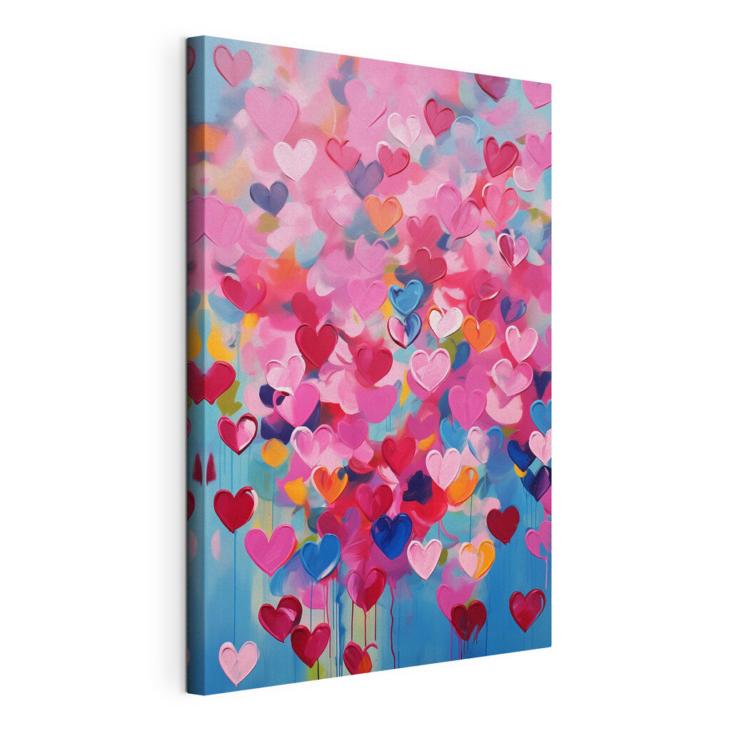 Buntes Herzmosaik — Produktansicht