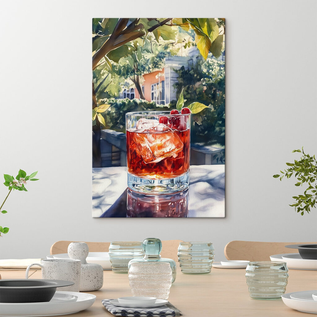 Dunkler Cocktail im Gartenschatten — Interieur 2