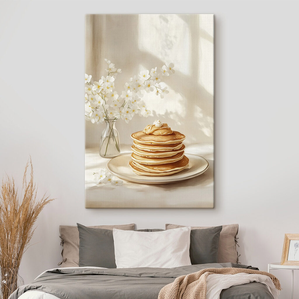 Pfannkuchen mit weißen Blüten — Interieur 2