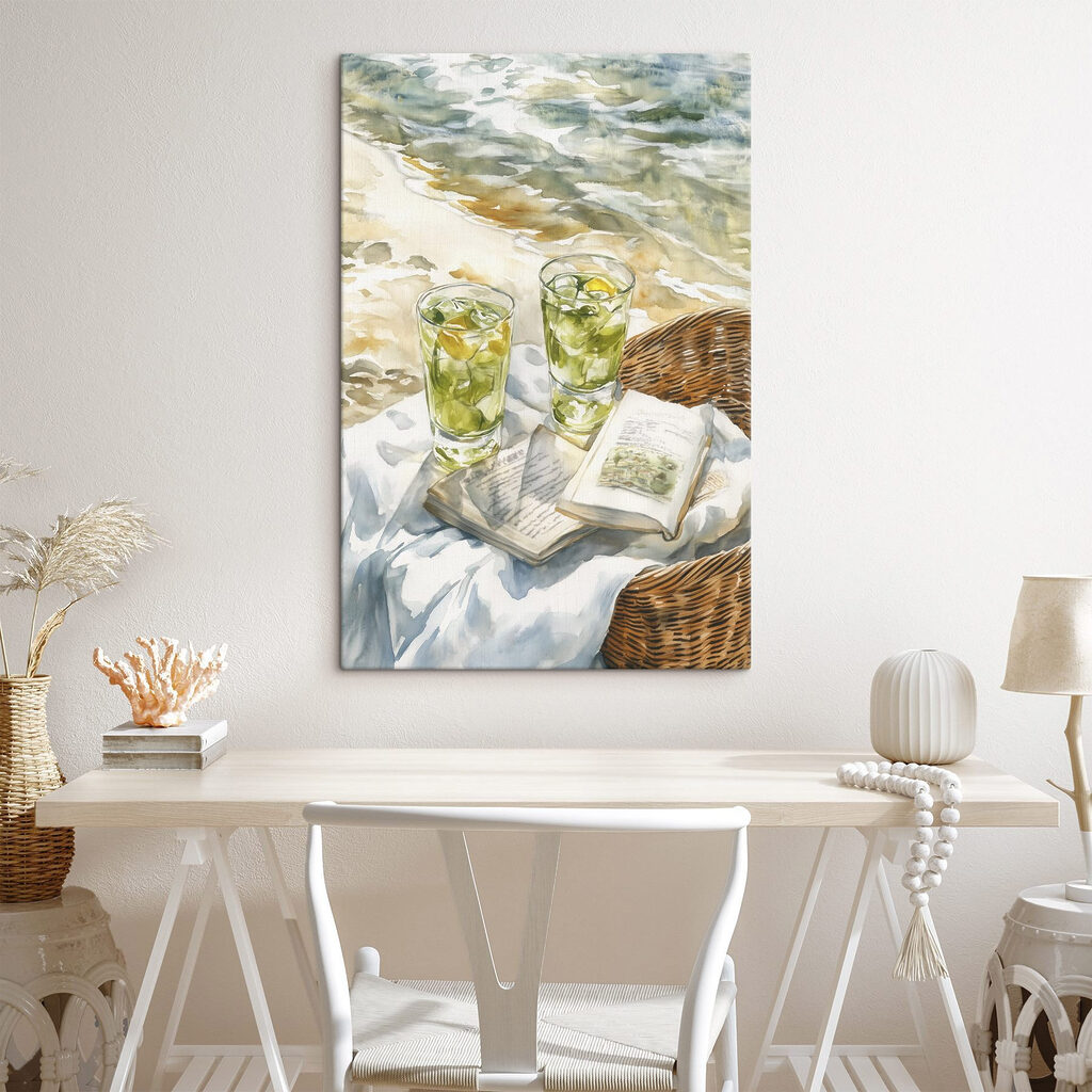 Limettendrinks und ein Buch — Interieur 1