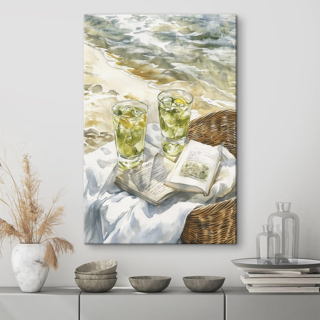 Limettendrinks und ein Buch — Interieur 2
