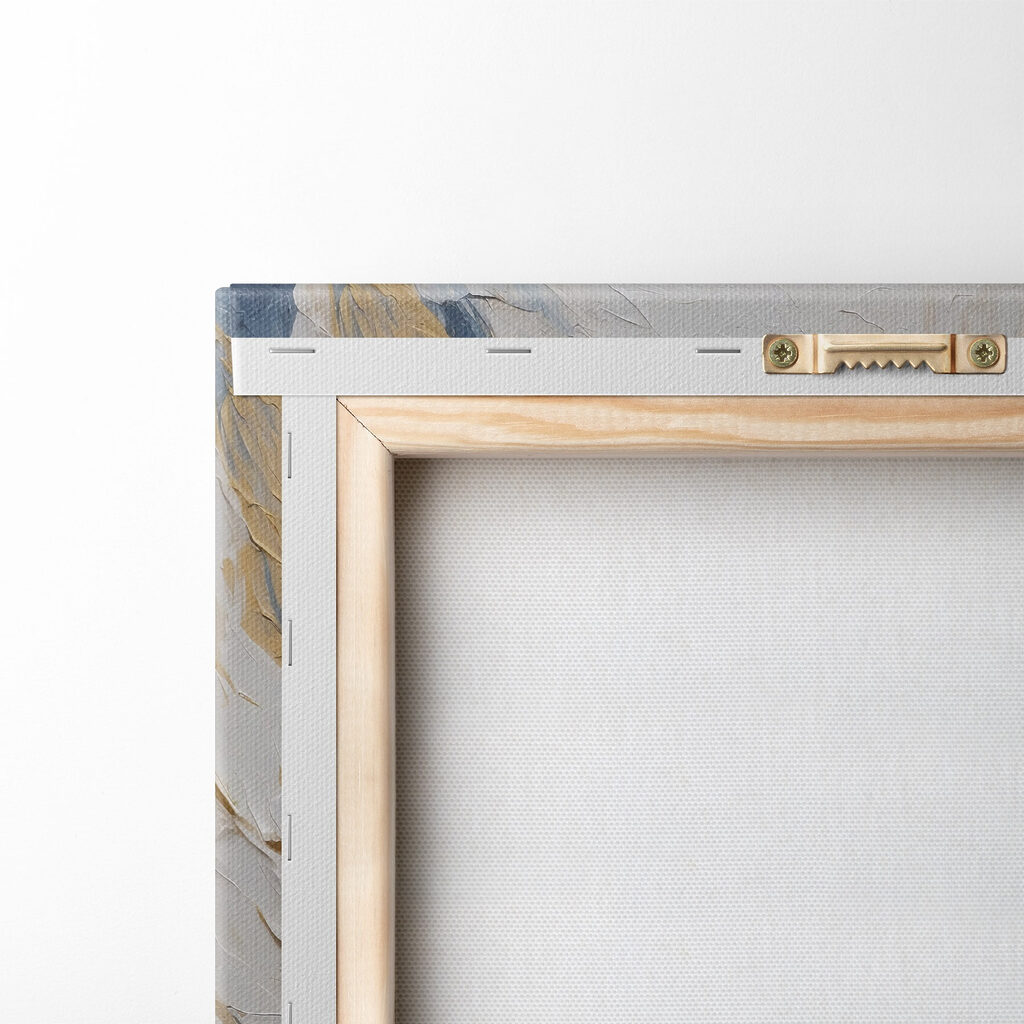 Weiße Strömung mit Blau — Rückseite