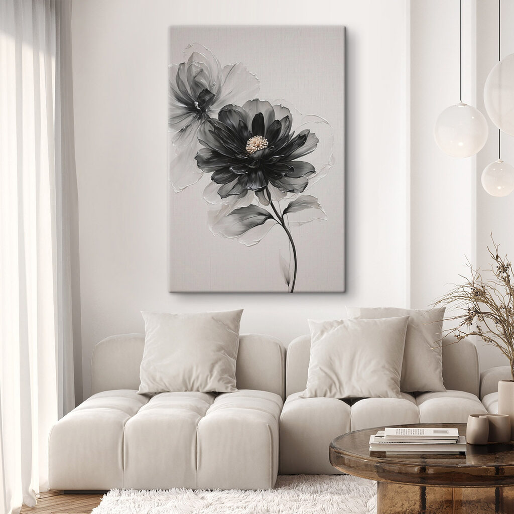 Schwarze Blüte in Rauchgrau — Interieur 2