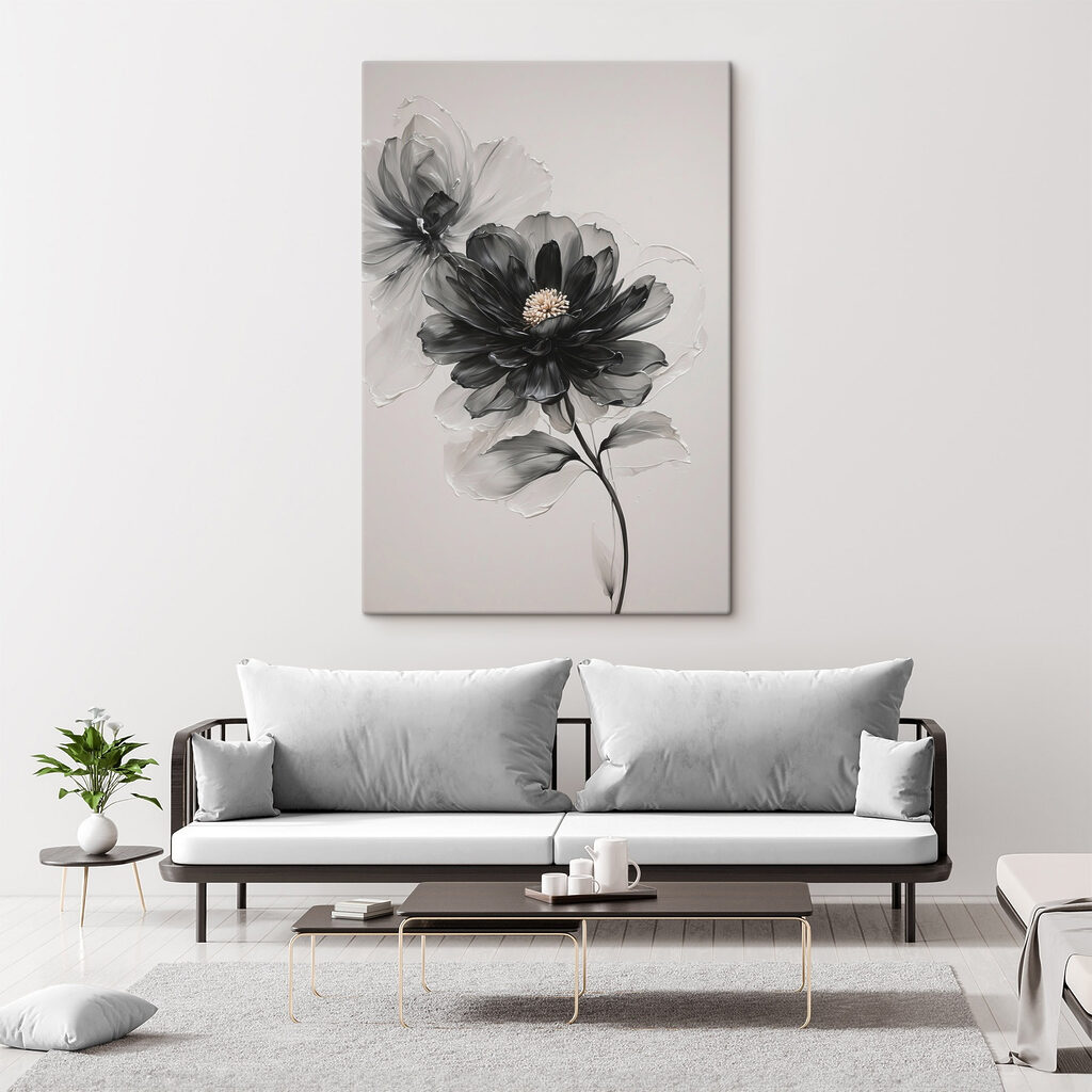 Schwarze Blüte in Rauchgrau — Interieur 3