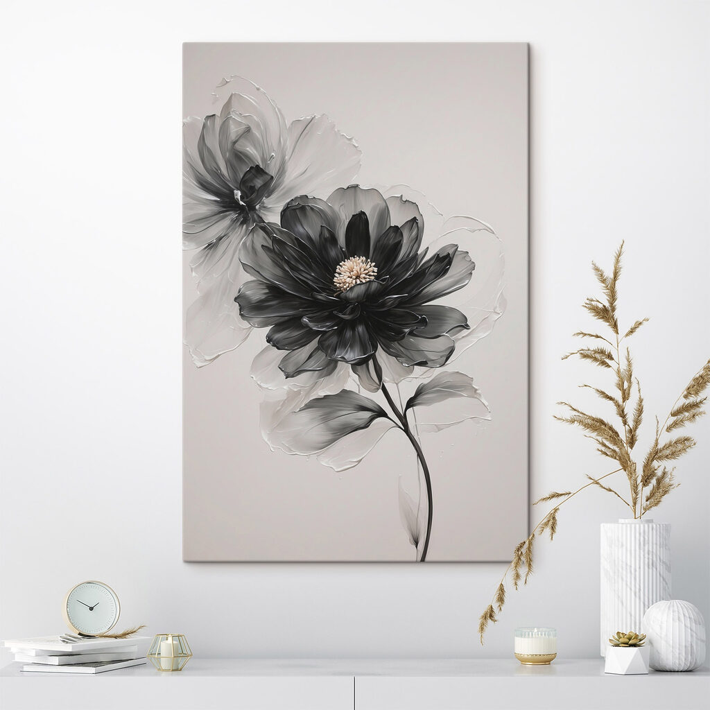 Schwarze Blüte in Rauchgrau — Interieur 1