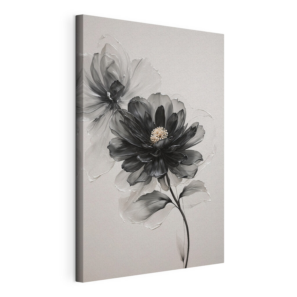 Schwarze Blüte in Rauchgrau — Produktansicht