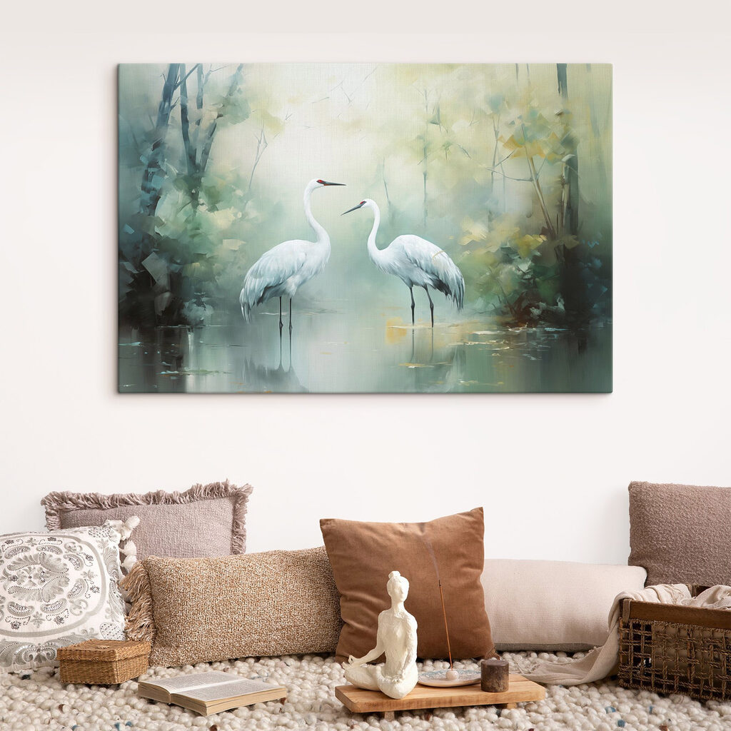 Weiße Vögel im Grünen — Interieur 2