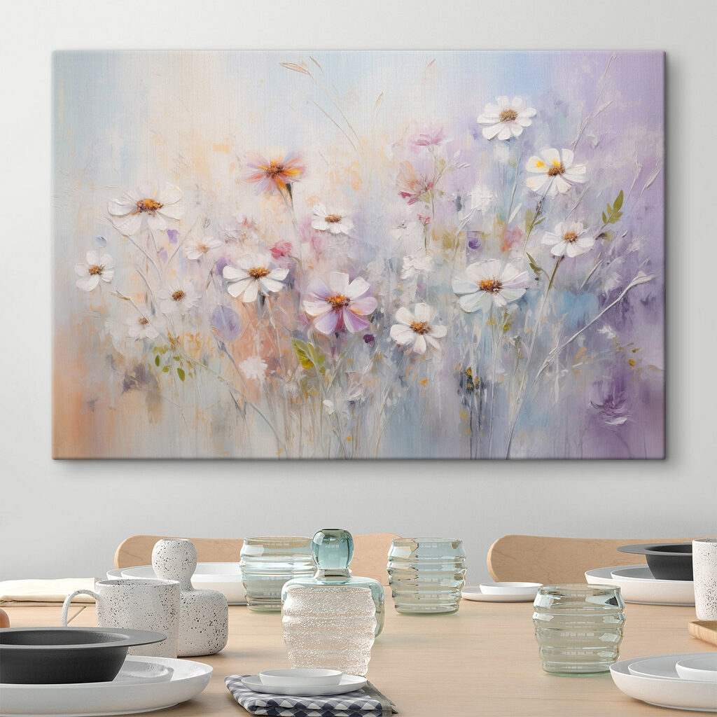 Margeriten in lila Licht — Interieur 2