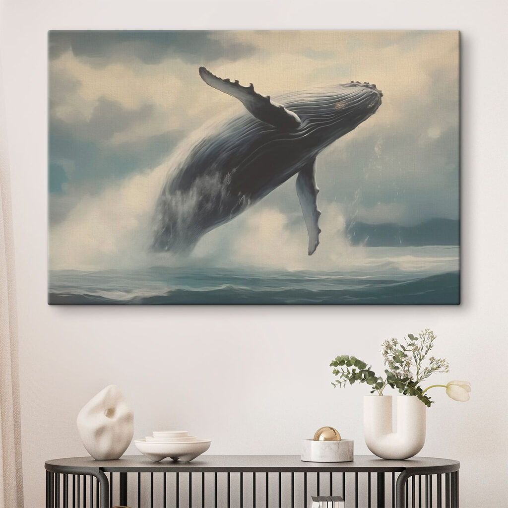 Wal über grauem Meer — Interieur 1
