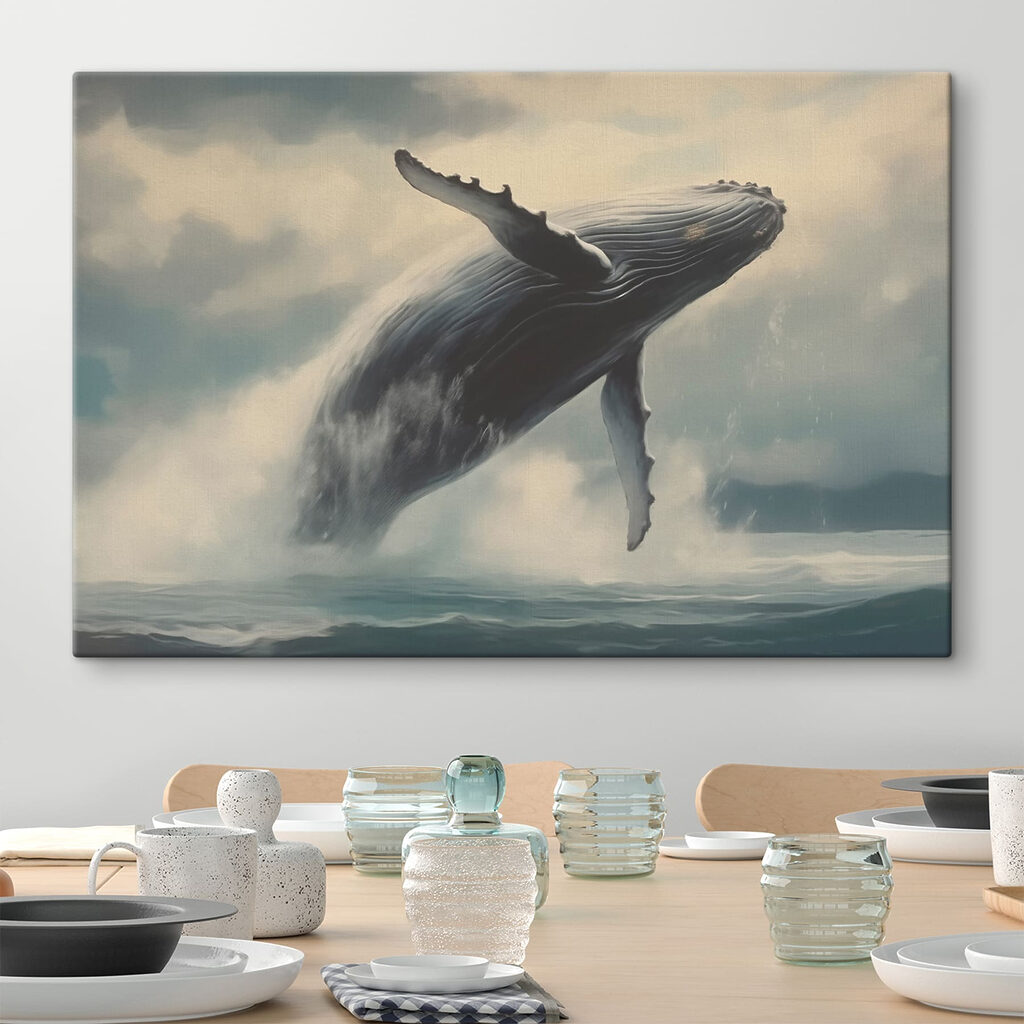 Wal über grauem Meer — Interieur 2