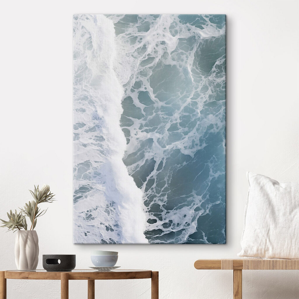 Blaue Brandung mit Schaumlinien — Interieur 1
