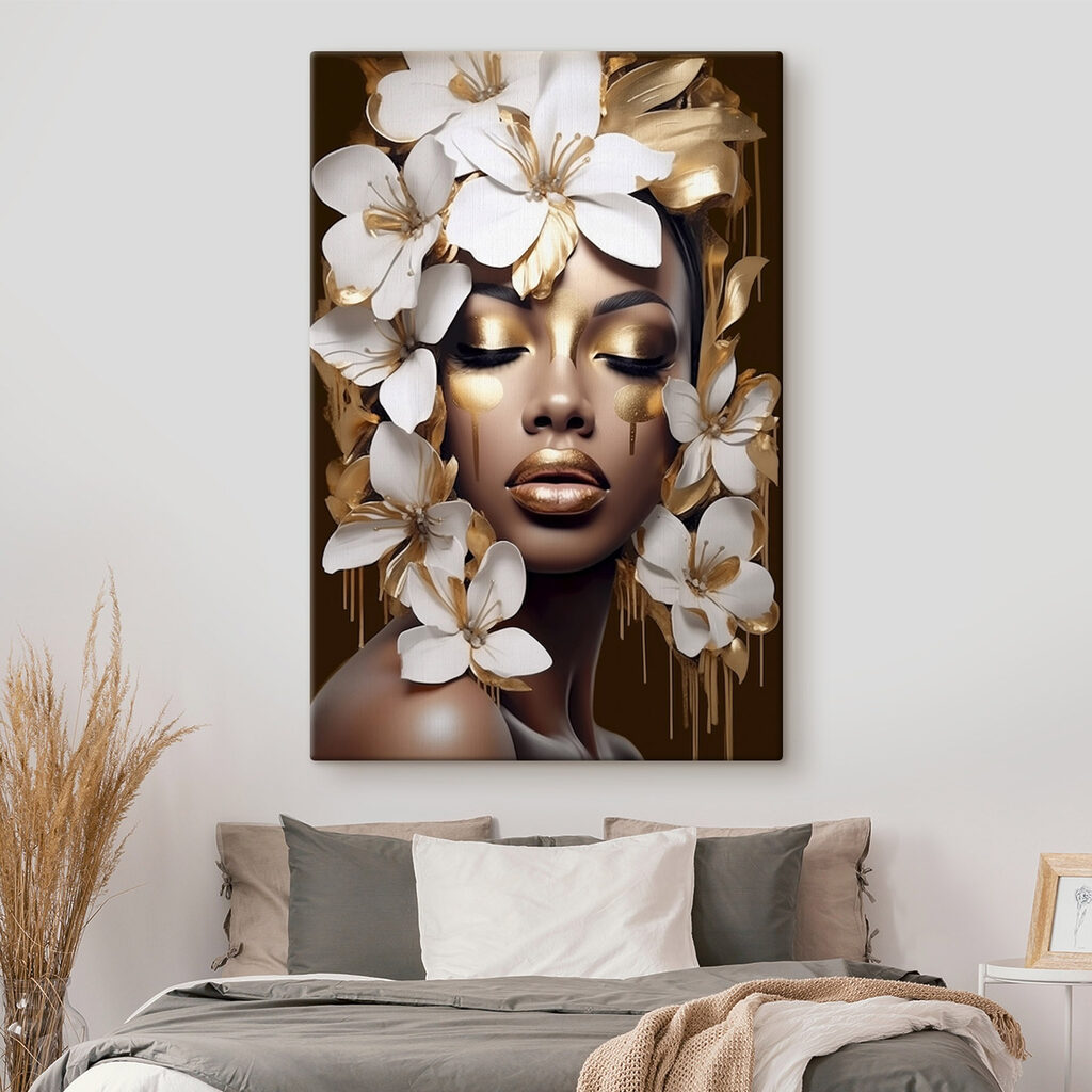 Weiße Blüten, goldene Lider — Interieur 1