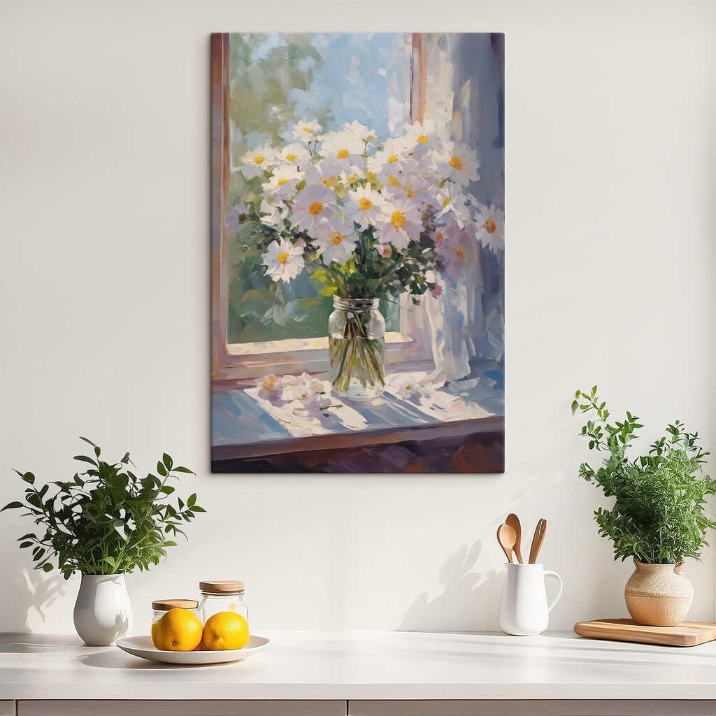 Margeriten am Fenster — Interieur 1