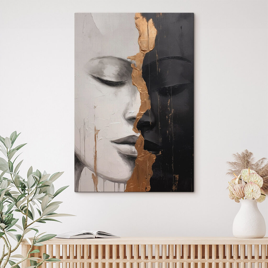 Zwei Gesichter mit Goldnaht — Interieur 2